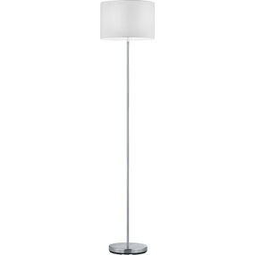 LED Vloerlamp Trion Hotia - Mat Wit Aluminium & E27 Fitting