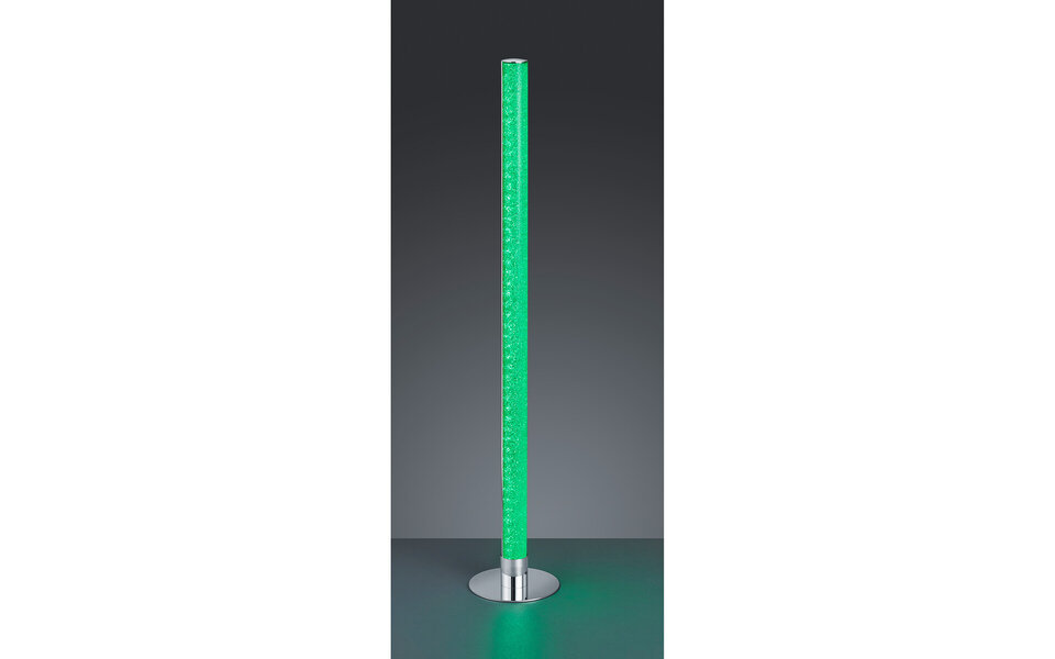 HLW LED LED Vloerlamp 10W - Dimbaar Warm Wit 2700K–3000K & RGBW - Mat Chroom