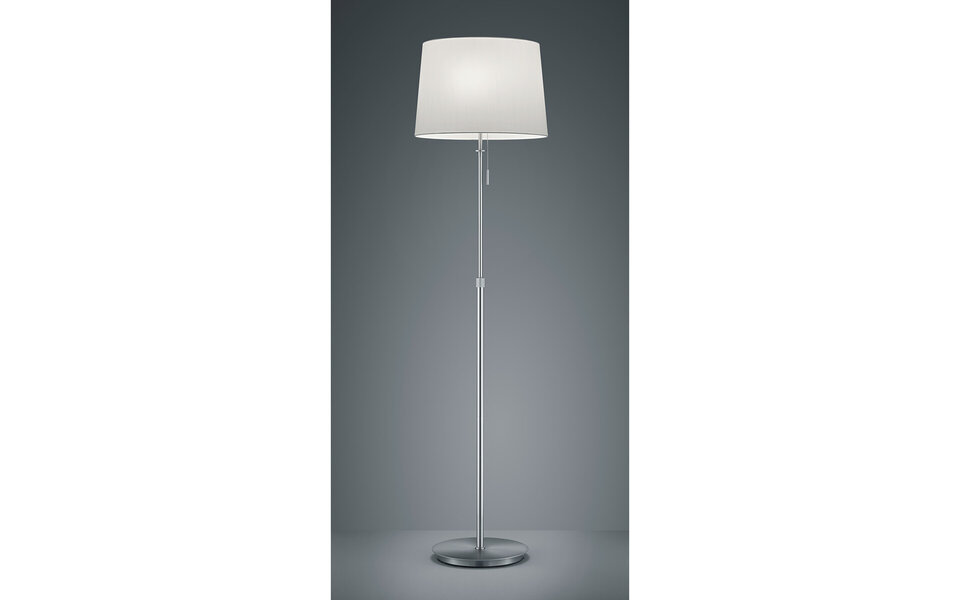 HLW LED LED Vloerlamp Trion Dyon - Verstelbaar, Mat Nikkel & Aluminium, 3x E27