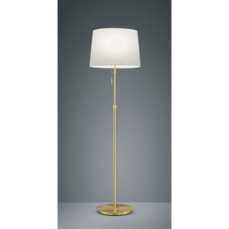 HLW LED LED Vloerlamp Trion Dyon - Mat Gouden Vloerlamp met 3 E27 Fittingen
