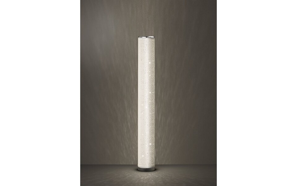 HLW LED Dimbare LED Vloerlamp Trion Toci - 8W, Warm Wit 3000K, RGBW, Mat Wit HLW LED Dimbare LED Vloerlamp Trion Toci - 8W, Warm Wit 3000K, RGBW, Mat Wit