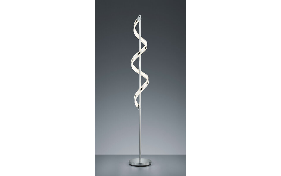 HLW LED Dimbare LED Vloerlamp 20W met Warm Wit 2700K-3000K - Strak Mat Chroom Design