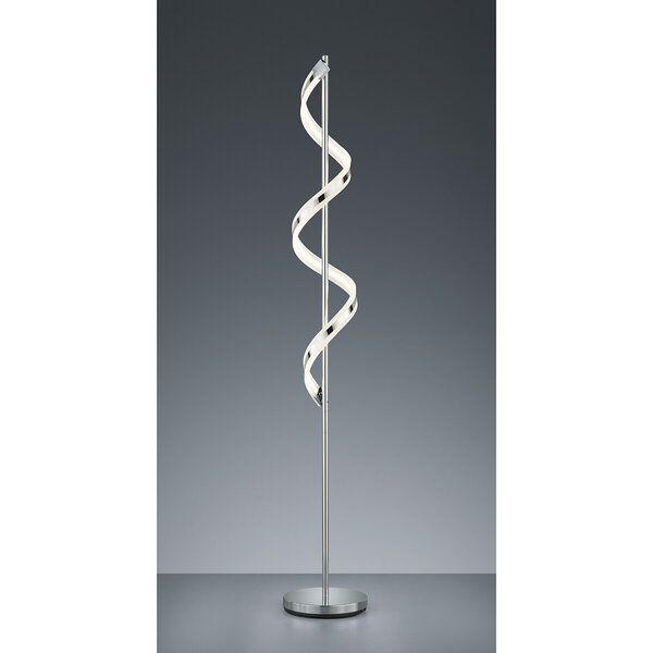 HLW LED Dimbare LED Vloerlamp 20W met Warm Wit 2700K-3000K - Strak Mat Chroom Design