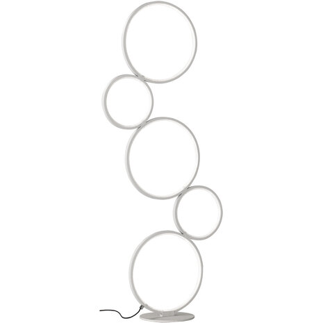 HLW LED LED Vloerlamp Dimbaar 36W - Warm Wit 2700K–3000K - Witte Vloerlamp Aluminium