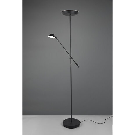 HLW LED LED Vloerlamp Dimbaar | Zwarte & Witte Vloerlamp | Warm Wit 2700K-3000K - 5W LED