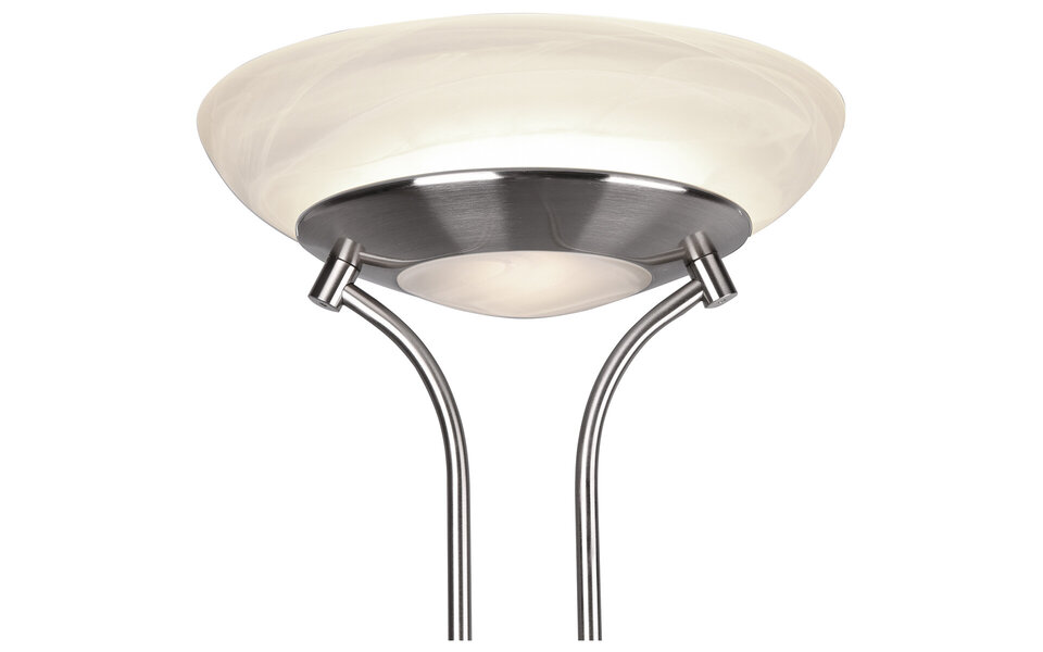 HLW LED Stijlvolle Dimbare LED Vloerlamp Trion Orsan 31W - Warm Wit 3000K, Mat Nikkel