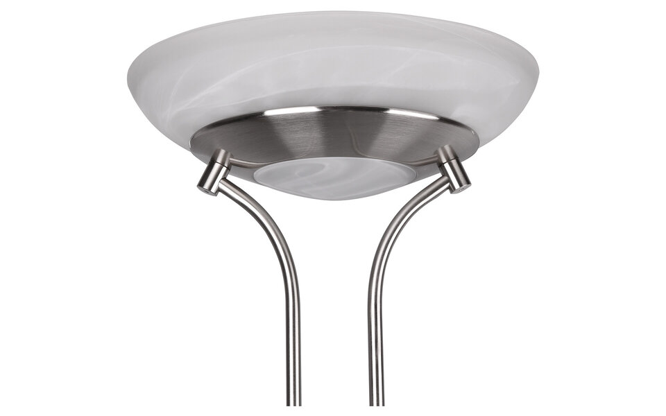 HLW LED Stijlvolle Dimbare LED Vloerlamp Trion Orsan 31W - Warm Wit 3000K, Mat Nikkel
