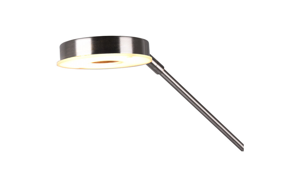 HLW LED LED Vloerlamp 38W - Dimbaar, Verstelbaar & Mat Nikkel Design