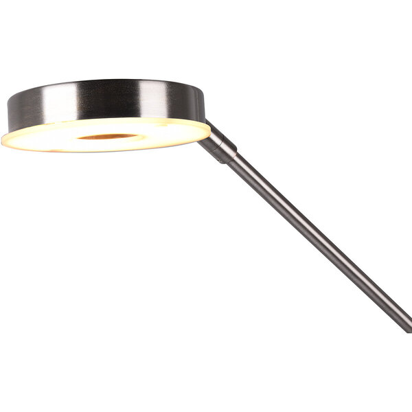 HLW LED LED Vloerlamp 38W - Dimbaar, Verstelbaar & Mat Nikkel Design