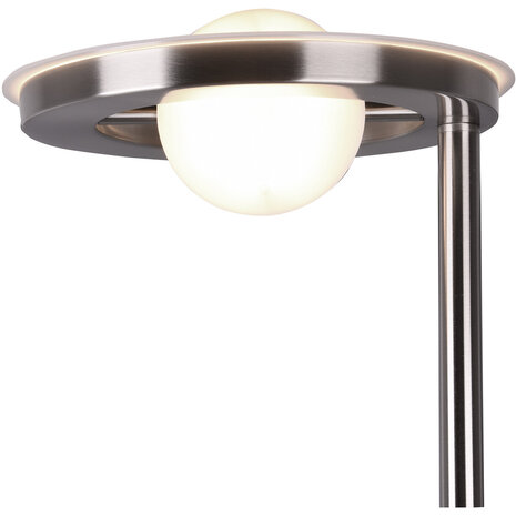 HLW LED LED Vloerlamp 38W - Dimbaar, Verstelbaar & Mat Nikkel Design