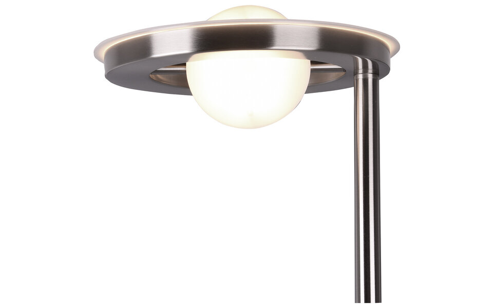 HLW LED LED Vloerlamp 38W - Dimbaar, Verstelbaar & Mat Nikkel Design