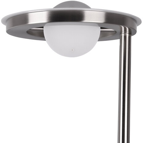 HLW LED LED Vloerlamp 38W - Dimbaar, Verstelbaar & Mat Nikkel Design
