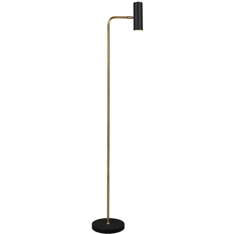 HLW LED LED Vloerlamp Trion Milona - Zwarte & Gouden Vloerlamp met GU10 Fitting HLW LED LED Vloerlamp Trion Milona - Zwarte & Gouden Vloerlamp met GU10 Fitting