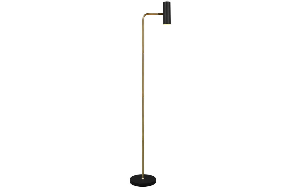 HLW LED LED Vloerlamp Trion Milona - Zwarte & Gouden Vloerlamp met GU10 Fitting