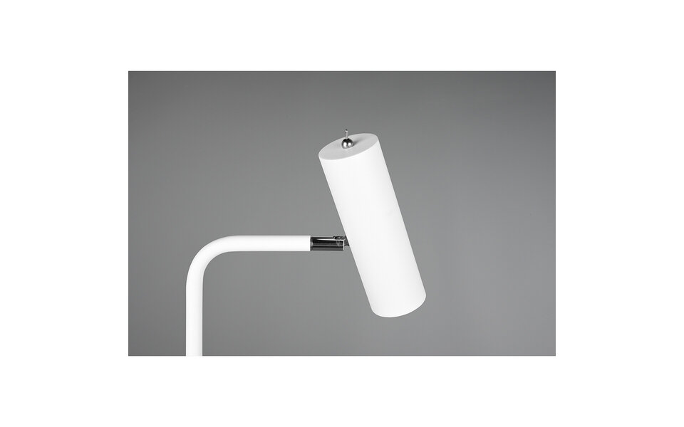 HLW LED LED Vloerlamp Trion Milona - Witte Vloerlamp met GU10 Fitting, Aluminium