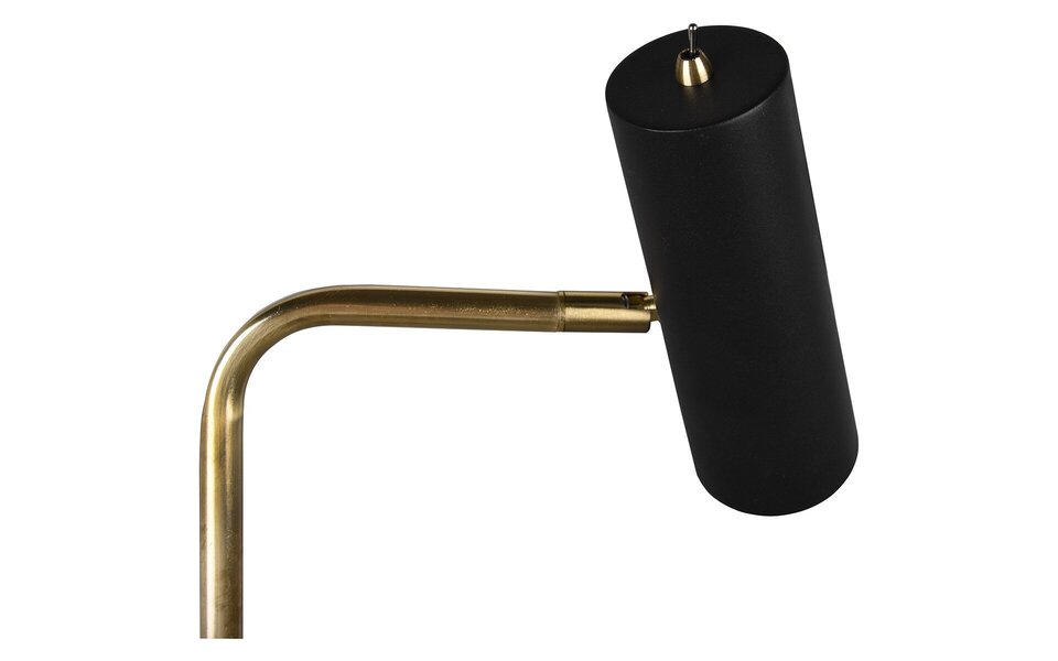 HLW LED LED Vloerlamp Trion Milona - Zwarte & Gouden Vloerlamp met GU10 Fitting