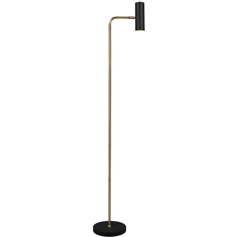 HLW LED LED Vloerlamp Trion Milona - Zwarte & Gouden Vloerlamp met GU10 Fitting HLW LED LED Vloerlamp Trion Milona - Zwarte & Gouden Vloerlamp met GU10 Fitting