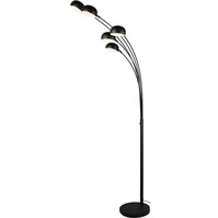 LED Vloerlamp Trion Ditora - Mat Zwarte Vloerlamp met 5 Lichtpunten LED Vloerlamp Trion Ditora - Mat Zwarte Vloerlamp met 5 Lichtpunten