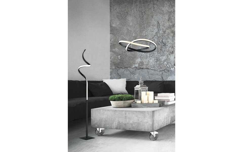 HLW LED Dimbare LED Vloerlamp Trion Corcy - Mat Zwart of Wit, 11W, Warm Wit 2700K–3000K HLW LED Dimbare LED Vloerlamp Trion Corcy - Mat Zwart of Wit, 11W, Warm Wit 2700K–3000K