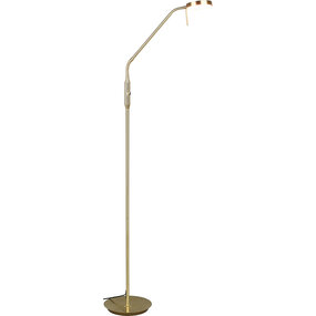 Dimbare LED Vloerlamp 12W - Mat Gouden LED Lamp