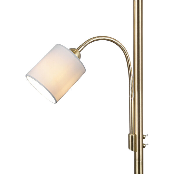 HLW LED LED Vloerlamp Trion Hotia - Ronde Vloerlamp met Twee Lichtbronnen en E27 Fitting