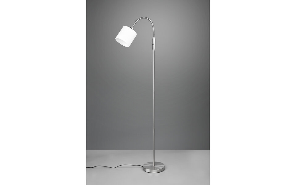 HLW LED LED Vloerlamp Trion Torry – 40W LED, Mat Nikkel, Aluminium, E14 Fitting