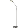 HLW LED LED Vloerlamp 6.5W - Dimbaar met Aanpasbare Kleur, Mat Nikkel & Aluminium