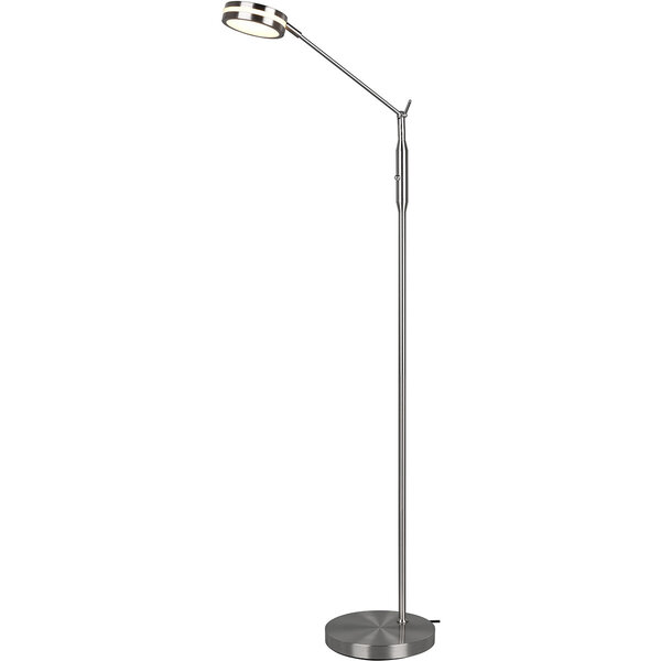 HLW LED LED Vloerlamp 6.5W - Dimbaar met Aanpasbare Kleur, Mat Nikkel & Aluminium
