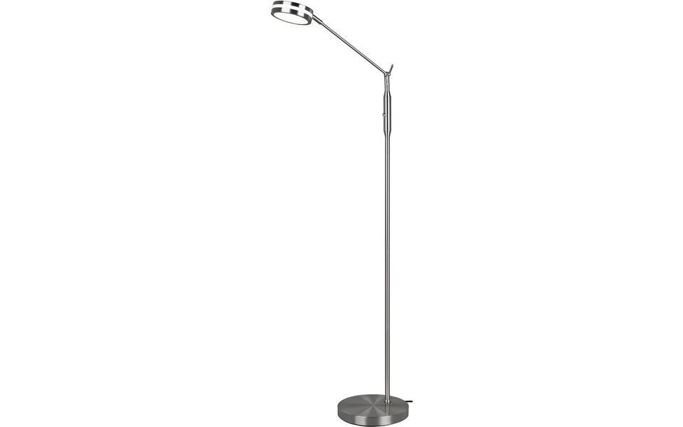HLW LED LED Vloerlamp 6.5W - Dimbaar met Aanpasbare Kleur, Mat Nikkel & Aluminium