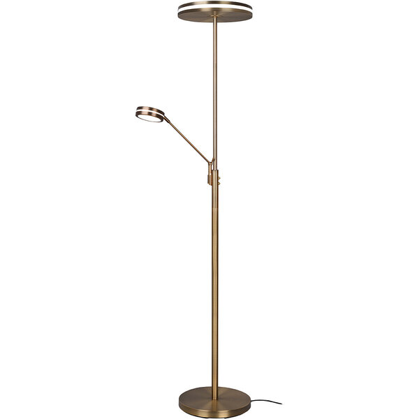 HLW LED LED Vloerlamp Dimbaar 5W - Bronzen Vloerlamp met Aanpasbare Kleur