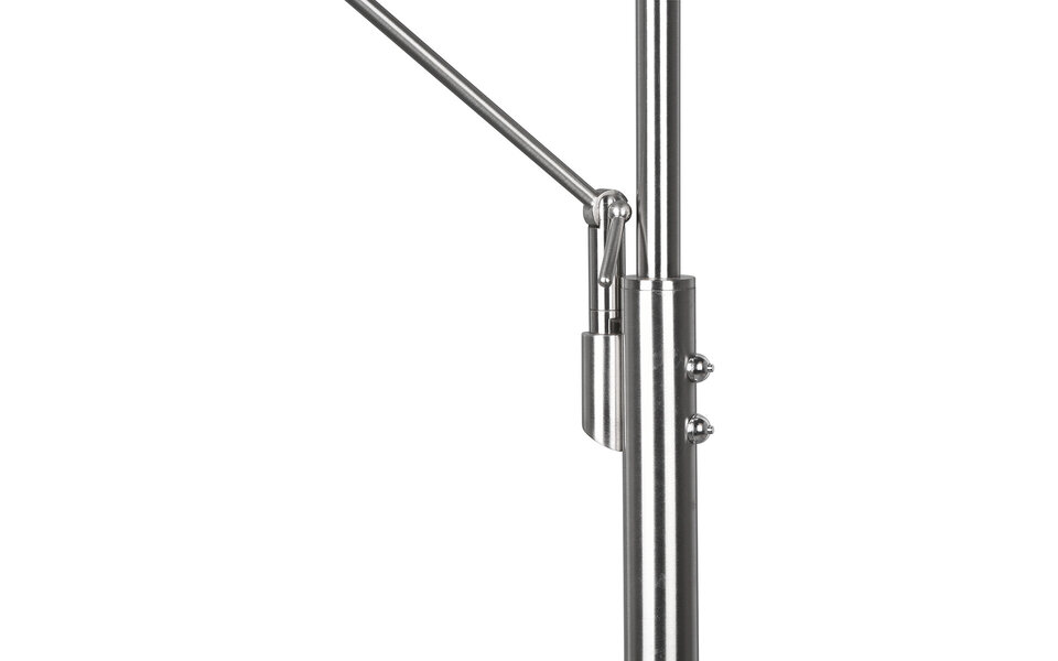 HLW LED LED Vloerlamp 5W - Dimbaar, Aanpasbare Kleur & Mat Nikkel Design