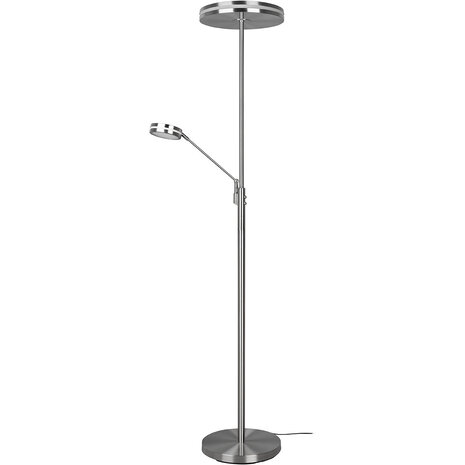 HLW LED LED Vloerlamp 5W - Dimbaar, Aanpasbare Kleur & Mat Nikkel Design