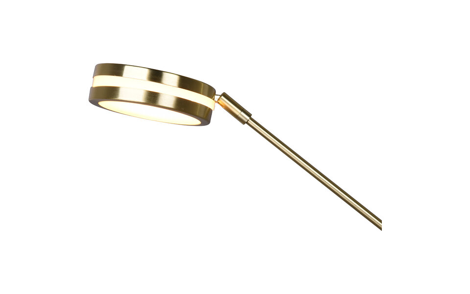 HLW LED Gouden Dimbare LED Vloerlamp - 5W LED, Mat Goud & Aanpasbare Kleur HLW LED Gouden Dimbare LED Vloerlamp - 5W LED, Mat Goud & Aanpasbare Kleur