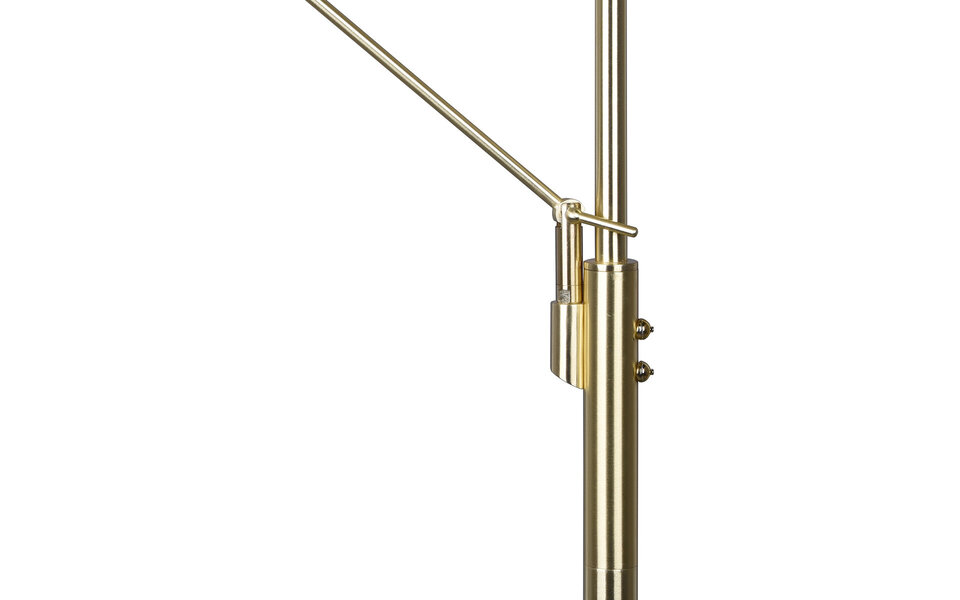 HLW LED Gouden Dimbare LED Vloerlamp - 5W LED, Mat Goud & Aanpasbare Kleur HLW LED Gouden Dimbare LED Vloerlamp - 5W LED, Mat Goud & Aanpasbare Kleur