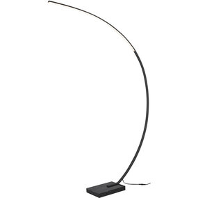 Dimbare LED Vloerlamp Trion Bango - 18W Warm Wit Mat Zwart