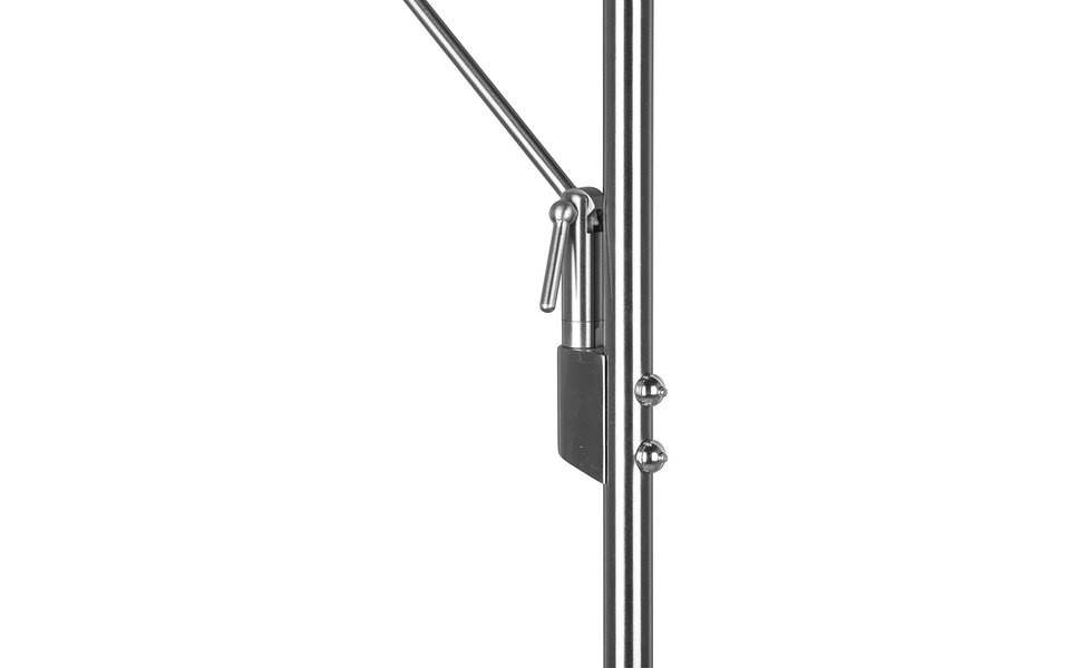 HLW LED Stijlvolle Dimbare LED Vloerlamp 5W met Mat Nikkel en Aanpasbare Kleur