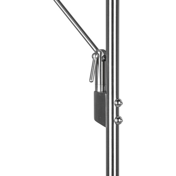 HLW LED Stijlvolle Dimbare LED Vloerlamp 5W met Mat Nikkel en Aanpasbare Kleur