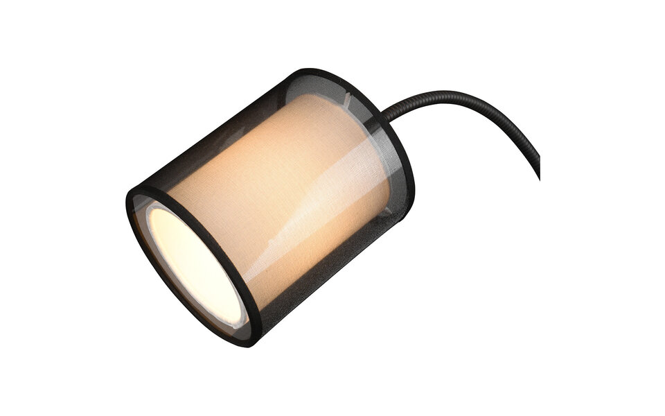 HLW LED LED Vloerlamp Mat Zwart - 60W LED Vloerverlichting met E27 Fitting - Trion Bidon