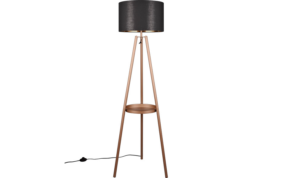 HLW LED LED Vloerlamp Trion Loet - Elegante Metalen Vloerlamp Coffee Kleur met E27 HLW LED LED Vloerlamp Trion Loet - Elegante Metalen Vloerlamp Coffee Kleur met E27