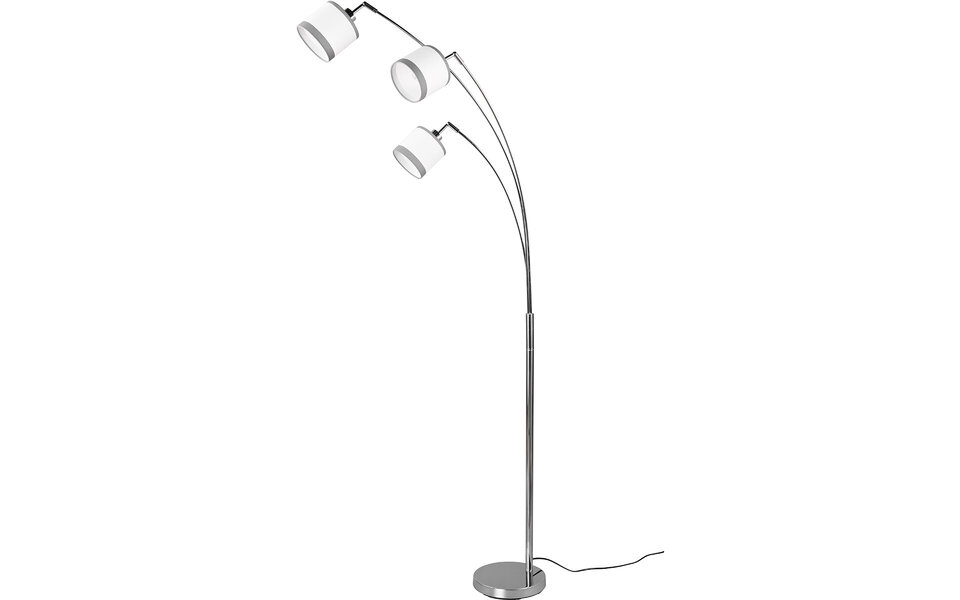 HLW LED LED Vloerlamp Trion Vamos - Metalen 3-lichts Vloerlamp met E14 fitting en chromen afwerking