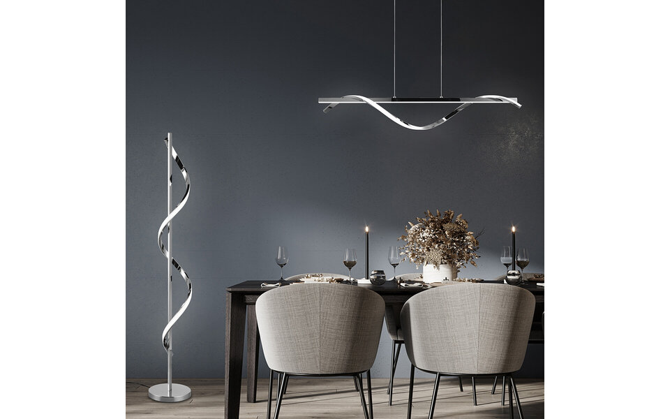 HLW LED Dimbare LED Vloerlamp 5W - Witte Metalen Vloerlamp met Neutraal Wit Licht HLW LED Dimbare LED Vloerlamp 5W - Witte Metalen Vloerlamp met Neutraal Wit Licht