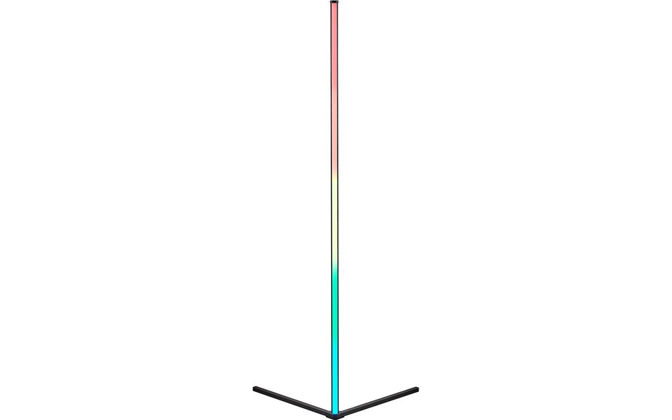 HLW LED LED Vloerlamp 10W - Zwarte Dimbare RGB Vloerlamp met Verstelbare Beam Angle