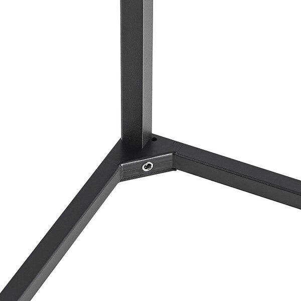 HLW LED LED Vloerlamp 10W - Zwarte Dimbare RGB Vloerlamp met Verstelbare Beam Angle