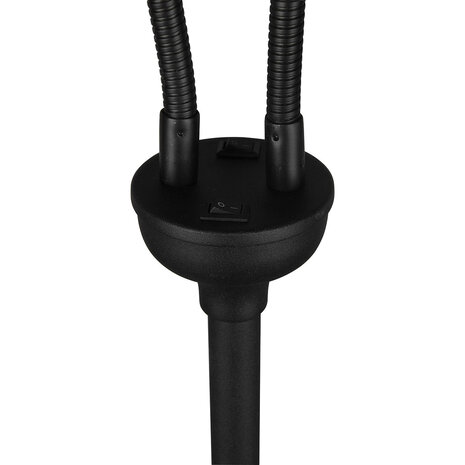 HLW LED LED Vloerlamp Trion Moty - 2-lichts Metalen Vloerlamp in Mat Zwart