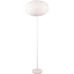 LED Vloerlamp Trion Fluffy Taupe - Stijlvolle LED lamp