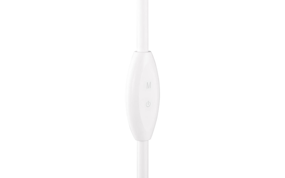 HLW LED Stijlvolle witte LED vloerlamp 5W met stoffen kap en aanraakschakelaar – Trion Root