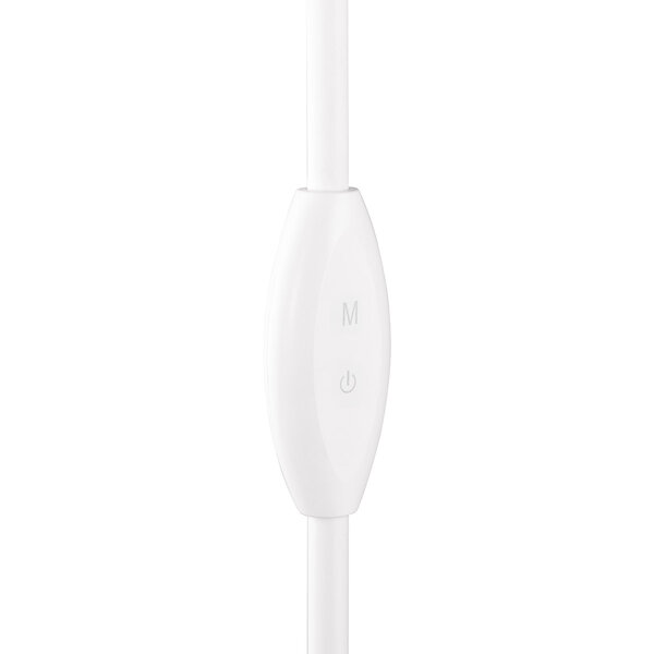 HLW LED Stijlvolle witte LED vloerlamp 5W met stoffen kap en aanraakschakelaar – Trion Root