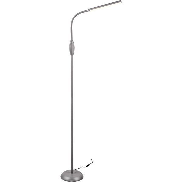 HLW LED Trion Root LED Vloerlamp 5W met Stoffen Kap en Aanpasbare Kleur - Grijs
