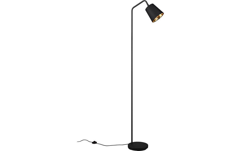 HLW LED Moderne Verstelbare LED Vloerlamp Mat Zwart - Metalen Vloerlamp met E27 Fitting