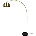 LED Vloerlamp Trion Tina - Metalen Gouden Vloerlamp met E27 Fitting